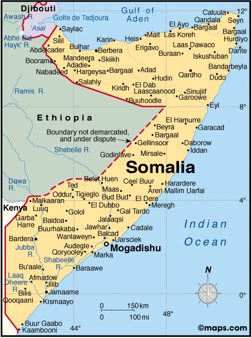 somalie carte